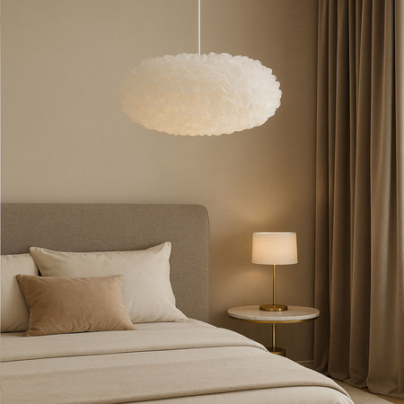 Lampa wisząca sufitowa chmurka biała E27 Żyrandol do pokoju dziecięcego