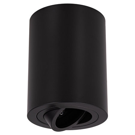 Oprawa sufitowa natynkowa Tuba GU10 okrągła czarna