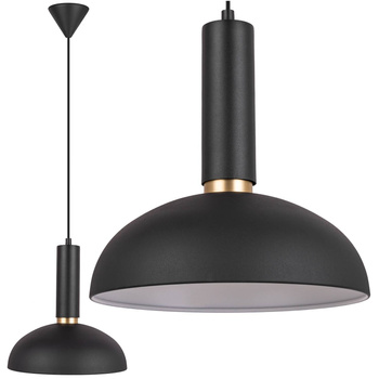 Lampa wisząca czarna złota E27 nad stół NOWOCZESNA