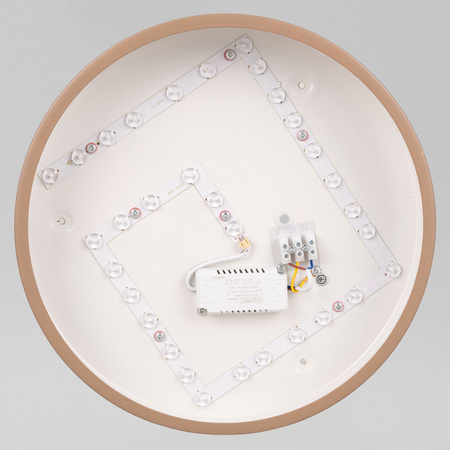 Plafon sufitowy LED beżowy 30cm - wysoka wydajność świetlna 100lm/W