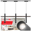 Oświetlenie szynowe magnetyczne ZESTAW listwa 1m + 3x lampa wisząca TUBA LED czarna
