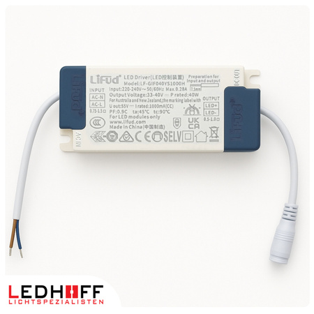 Zasilacz LED DRIVER do paneli opraw plafonów kasetonów 40W 1000mA IP20