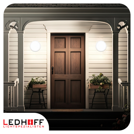 Plafon LED Lampa sufitowa 22cm 3 barwy światła IP65 biała