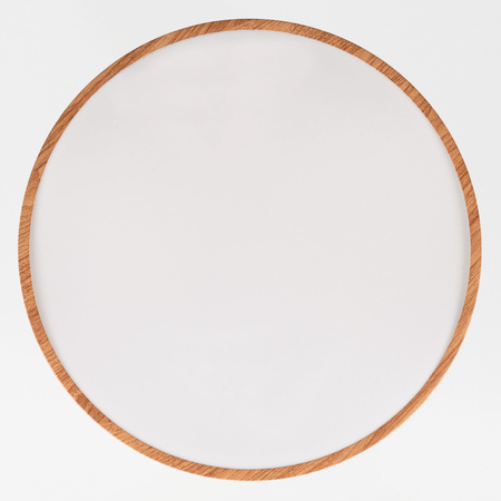 Plafon sufitowy LED 40cm z drewnianym wzorem