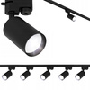Oświetlenie szynowe czarne 5x GU10 szyna 2m