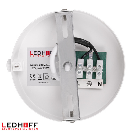 Lampa wisząca szklana E27 biała złota GLAMOUR szkło ryflowane