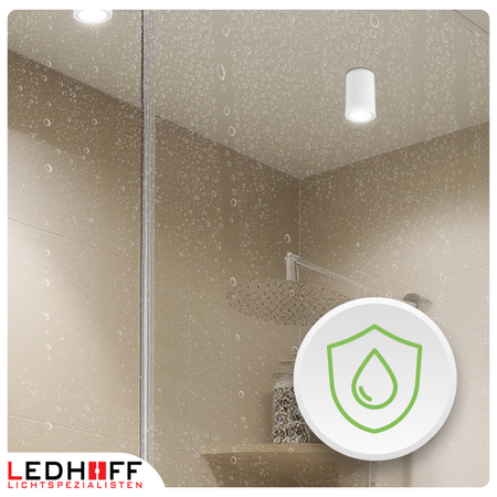 Oprawa sufitowa natynkowa tuba GU10 okrągła biała IP44