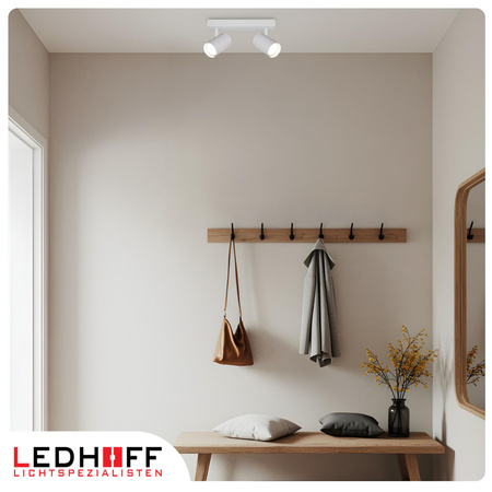 Lampa sufitowa Kinkiet podwójny GU10 biały LINEA