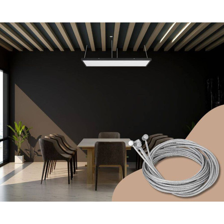 5x Panel natynkowy LED 60x60cm 40W 4800lm CZARNY