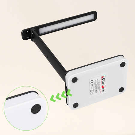 Lampka biurkowa LED czarna 5W + światło RGB + port USB