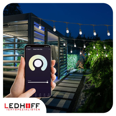 Girlanda ogrodowa świetlna SMART 14,6m + 15x żarówka LED RGB TUYA