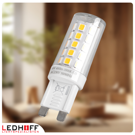 Żarówka LED G9 4W 400lm 3000K barwa ciepła