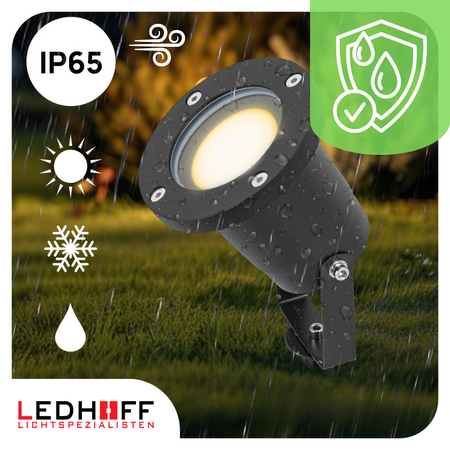 Lampa ogrodowa LED stojąca słupek wbijany + żarówka 7W