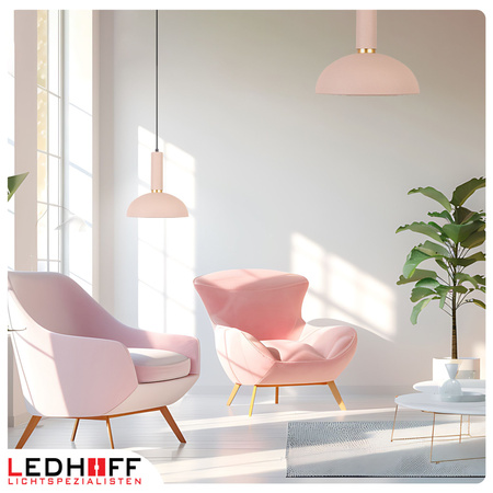 Lampa wisząca beżowa złota E27 nad stół NOWOCZESNA