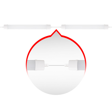 Oprawa hermetyczna LED 150cm 60W neutralne światło MOCNA