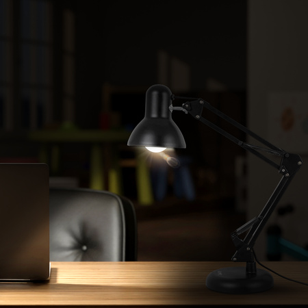 Lampka biurkowa LED czarna 35W E27