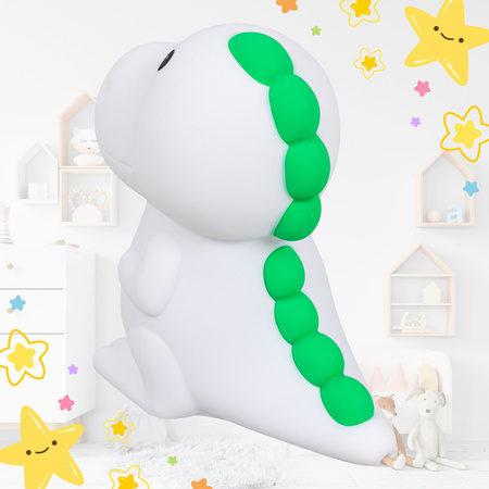 Lampka nocna LED dla dzieci DINOZAUR wielokolorowe światło RGB