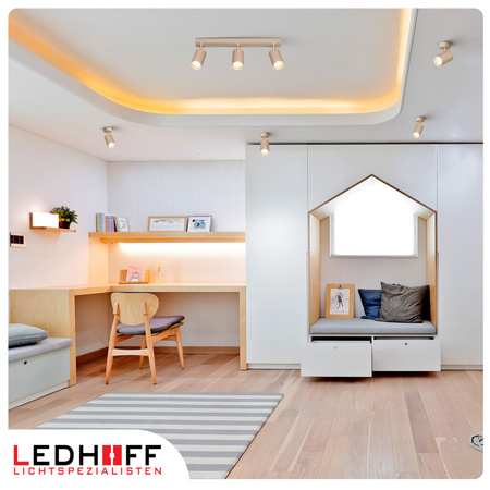 Lampa sufitowa Kinkiet potrójny GU10 beżowy kaszmirowy LUMIO