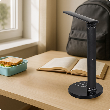 Lampka biurkowa LED czarna 5W + Timer