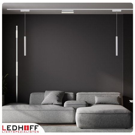 Lampa LED reflektor do szyny magnetycznej 6W punktowa BIAŁA 4000K oprawa regulowana