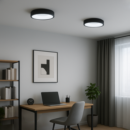 Plafon LED z pilotem Designerska Lampa sufitowa ściemniana 48cm NOVA