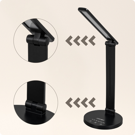 Lampka biurkowa LED czarna 5W + Timer