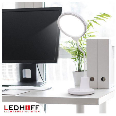 Lampka biurkowa LED biała 10W 3 barwy światła