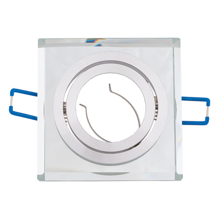 5x Oprawa halogenowa podtynkowa GU10 szklana lustro