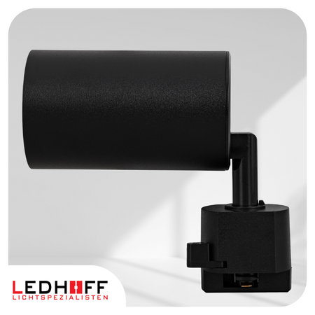 Reflektor szynowy czarny GU10 lampa na szynoprzewód