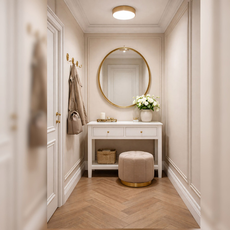 Plafon sufitowy LED beżowy 30cm - wysoka wydajność świetlna 100lm/W