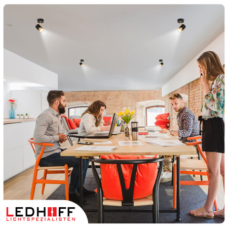 Kinkiet sufitowy pojedynczy SPOT GU10 czarny złoty