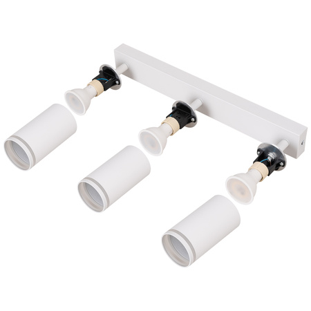 Kinkiet sufitowy potrójny Spot GU10 biały