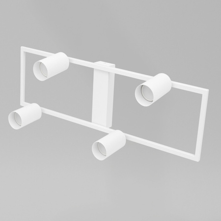 Kinkiet sufitowy Lampa 4x GU10 SPOT biały duży prostokąt QUADRO