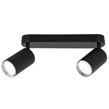 Kinkiet sufitowy podwójny Spot GU10 czarny