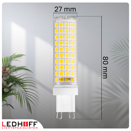 Żarówka LED G9 7W 1000lm 4000K barwa neutralna