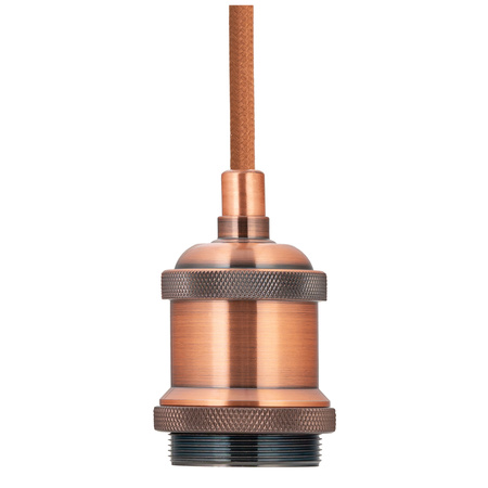 Oprawka dekoracyjna E27 metalowa LOFT Miedziana