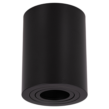 Oprawa sufitowa natynkowa Tuba GU10 okrągła czarna