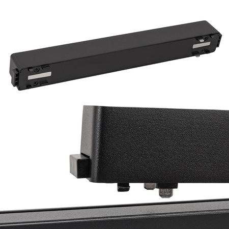 Lampa LED reflektor do szyny magnetycznej 12W punktowa CZARNA 4000K oprawa