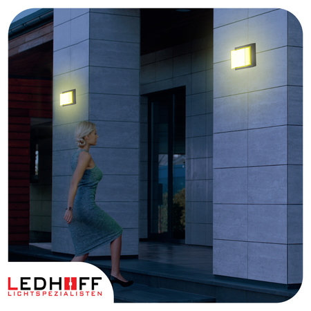 Lampa elewacyjna LED zewnętrzna Kinkiet ścienny kwadrat SMART RGB 10W