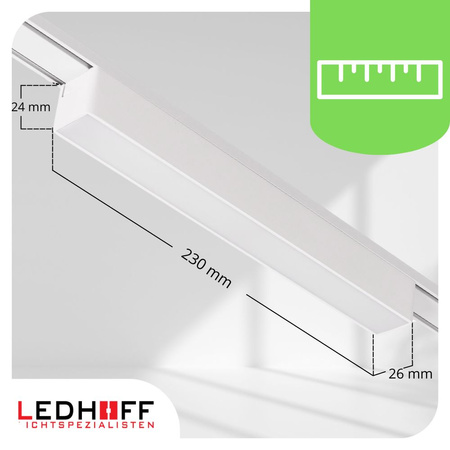 Oświetlenie szynowe magnetyczne 2x SZYNA 1m + 6x lampa LED łącznik PIONOWY