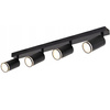 Kinkiet sufitowy poczwórny Spot GU10 czarny