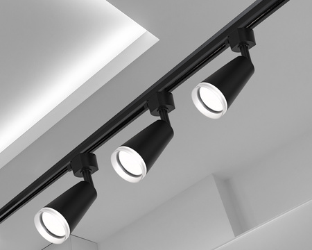 Reflektor szynowy czarny GU10 lampa na szynoprzewód