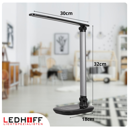 Lampka biurkowa LED czarna 9W