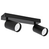 Kinkiet sufitowy podwójny Spot GU10 czarny