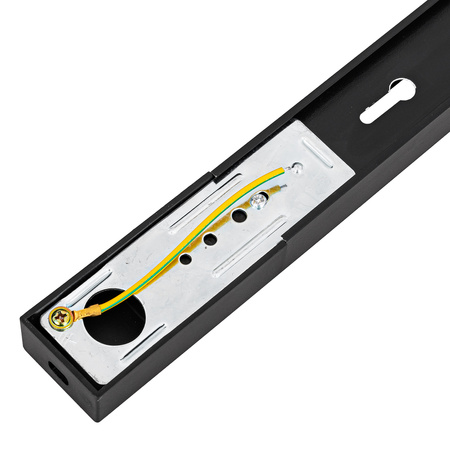 Szyna oświetleniowa LED szynoprzewód 2m czarny z miejscem na przewód