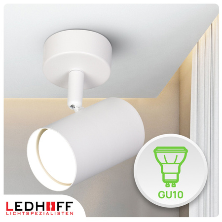 Lampa sufitowa Kinkiet pojedynczy GU10 biały LINEA