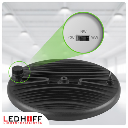 Lampa przemysłowa LED HighBay UFO 200W 3 barwy światła na magazyn halę