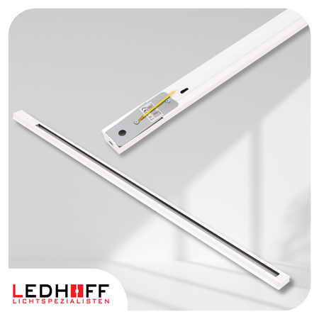 Oświetlenie szynowe biały srebrny 3x lampa wisząca 100cm GU10 szyna 1m