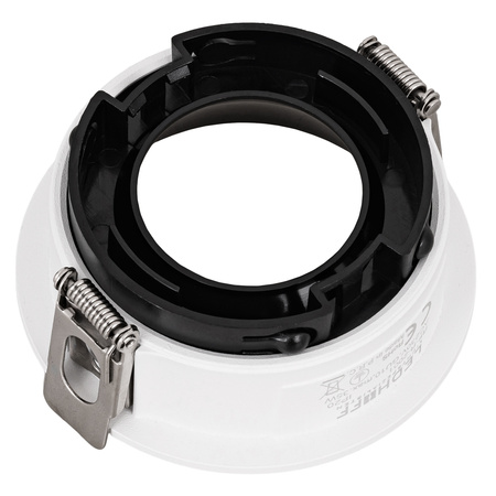 3x Oprawa halogenowa sufitowa podtynkowa GU10 biało-czarna