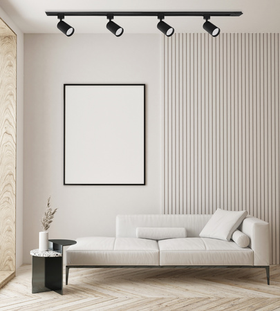 Oświetlenie szynowe czarne 5x lampa GU10 + szyna 2m